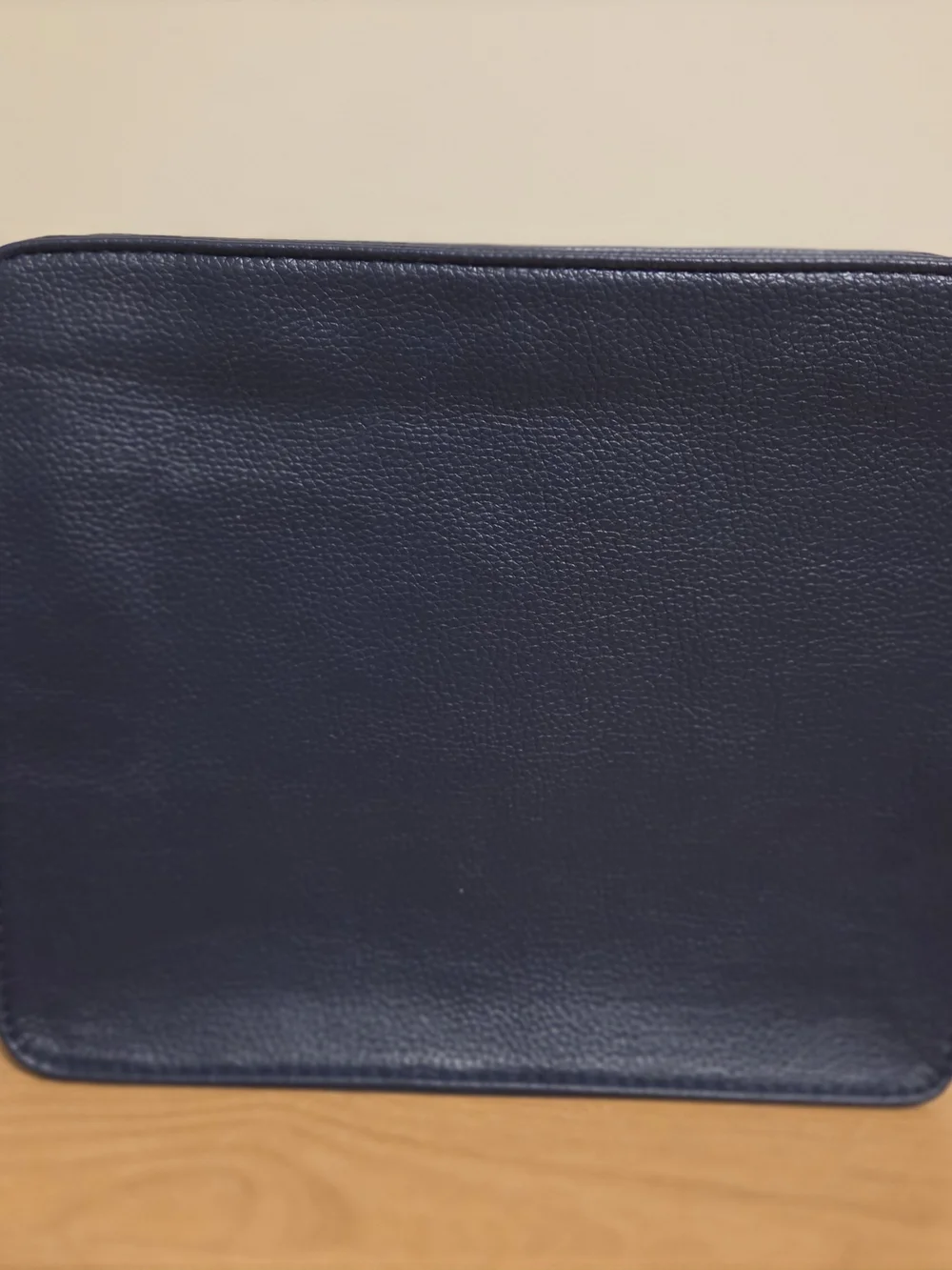 Moroccanoil Navy Leather Cosmetic Bag